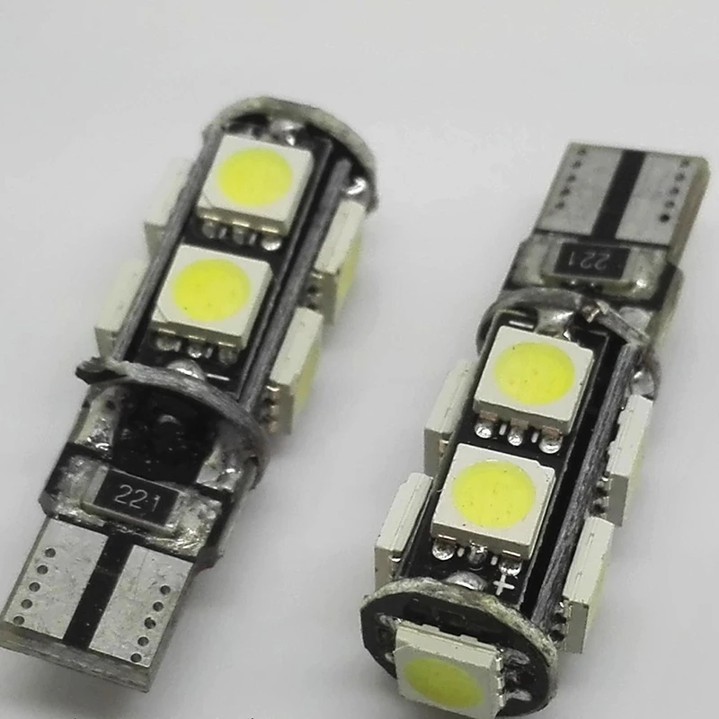 YSY 10 шт T10 горячая Распродажа супер яркий DC 12V 9 SMD 5050 белый светодиодный светильник