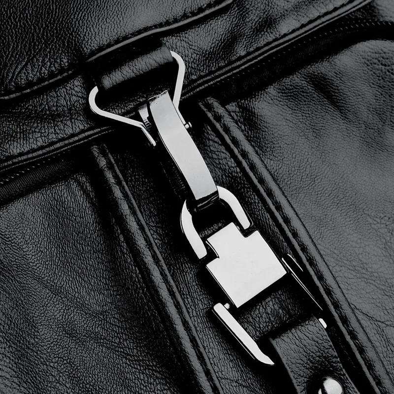 Женский кожаный рюкзак сумка через плечо для путешествий Большой Вместительный