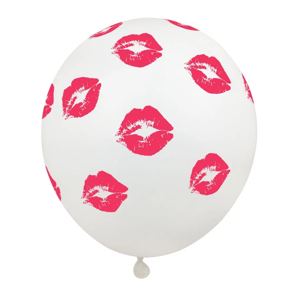 Kiss Me Red Lip воздушный шар с дизайном любовь набор гелиевый красный конфетти