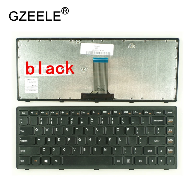 Новая клавиатура для ноутбука Lenovo G400S G405S S410p G400AS G410s Z410 g405s FLEX14A FLEX14g Flex 14D с черной и