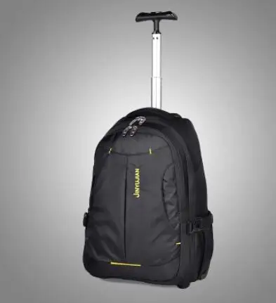 Black 19 Inch Роллинг рюкзак Для женщин рюкзак-тележка Сумка для путешествий на колесиках Чемодан сумка Для мужчин Бизнес сумка чемодан на колесиках рюкзак на колесах - Цвет: Black 19 Inch