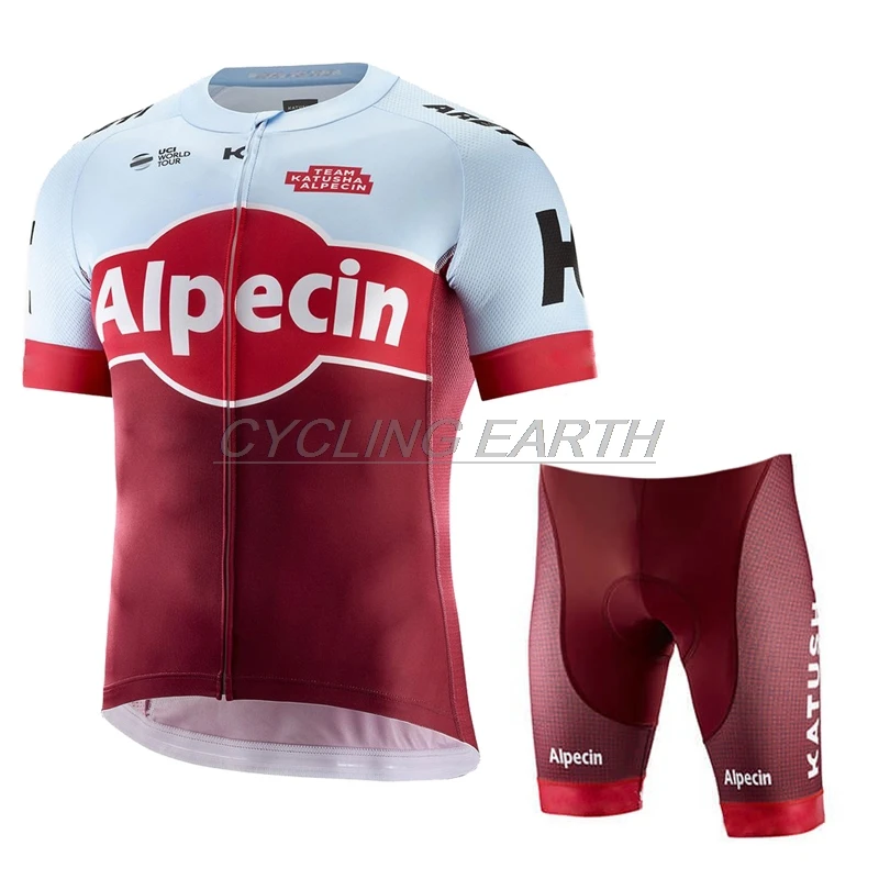 KATUSHA, мужской летний комплект для велоспорта, Униформа, Майо, Ropa Ciclismo, Джерси, набор для велоспорта, одежда для велосипеда, MTB, гелевая подкладка, Alpecin