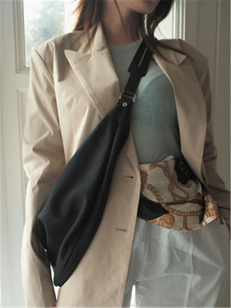 Холщовая Сумка через плечо белая черная подушка сумка мессенджер большая