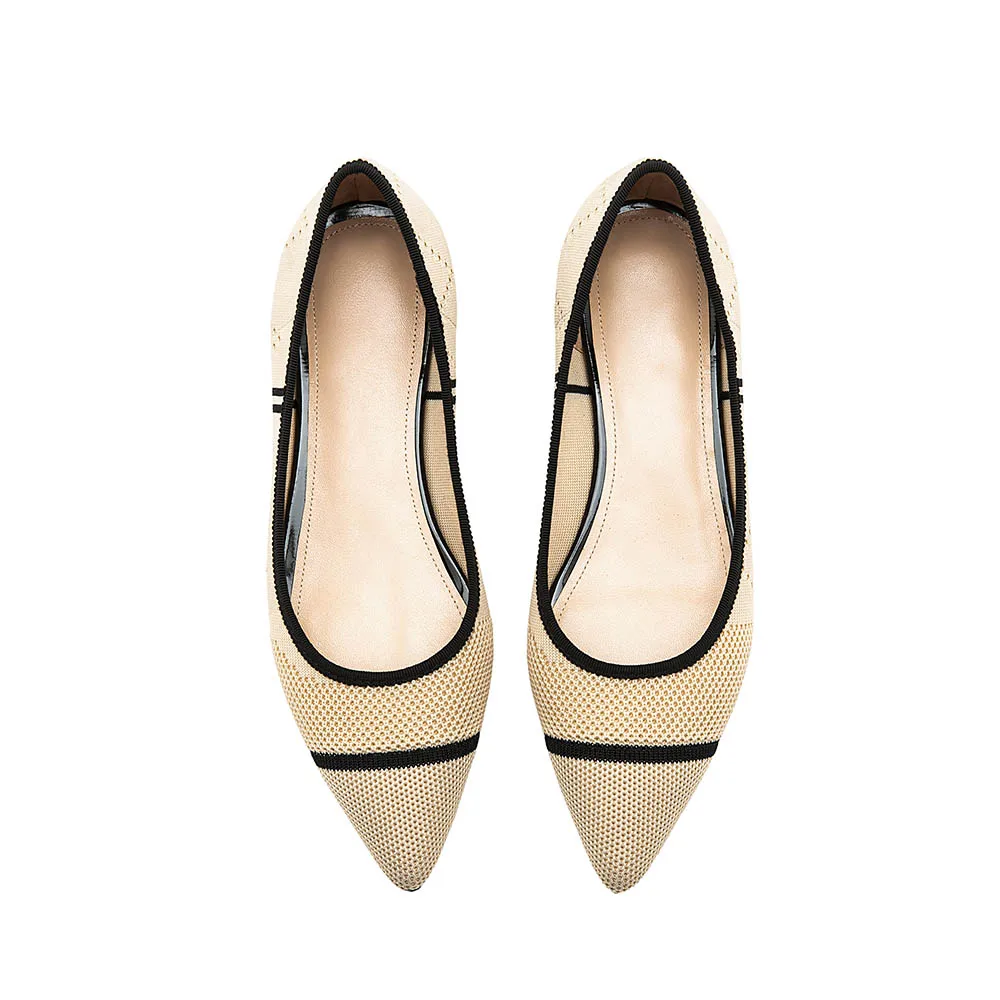 LEEPO/туфли на плоской подошве женские балетки из трикотажной ткани Fenty Beauty удобные