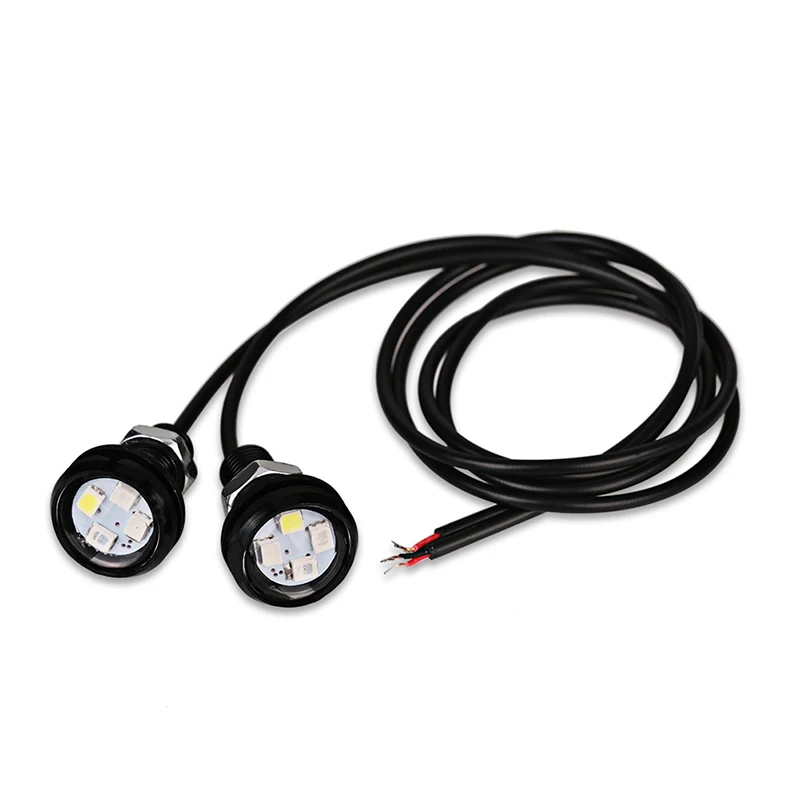 2 шт 12v мотоциклов проблесковая DRL орлиный глаз светодиодные лампы 23 мм