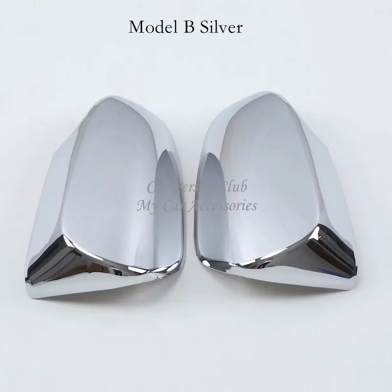 Carbon Fiber Door Side Rear View Mirror Cover RearView Trims Anti-rub Chrome For Toyota C-HR CHR 2017 2018 Car-Cover Accessories |