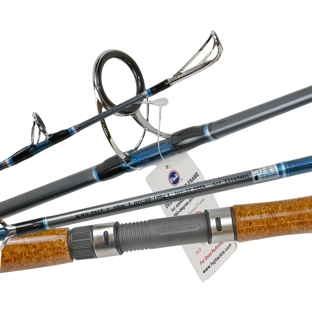 2019 New Fuji Guide Ring Sea Boat Jigging Fishing Rod 1.68m 1.8m 1.98m 2.1m Carbon Fiber Saltwater Spinning | Спорт и развлечения