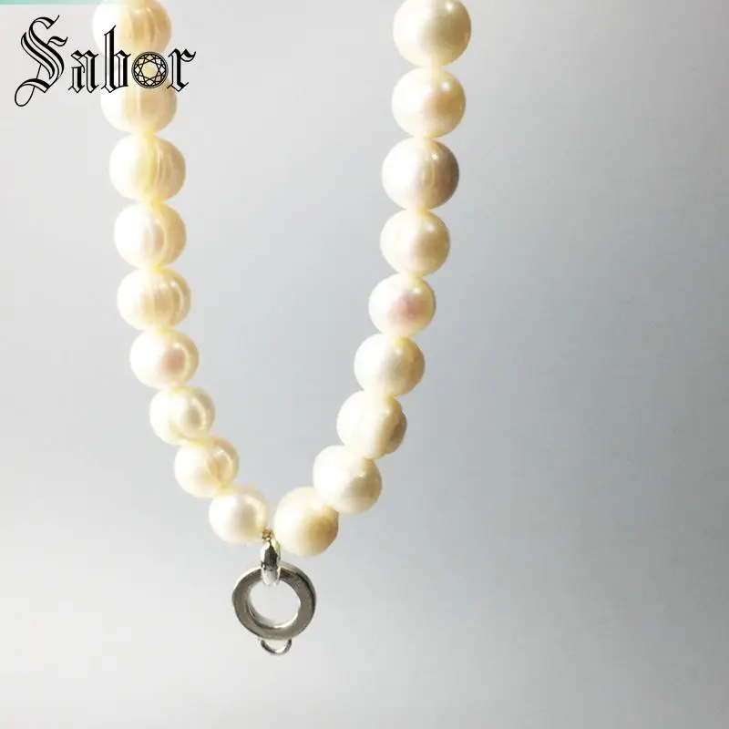 Ожерелье с пресноводным жемчугом в подарок для женщин женские ювелирные изделия