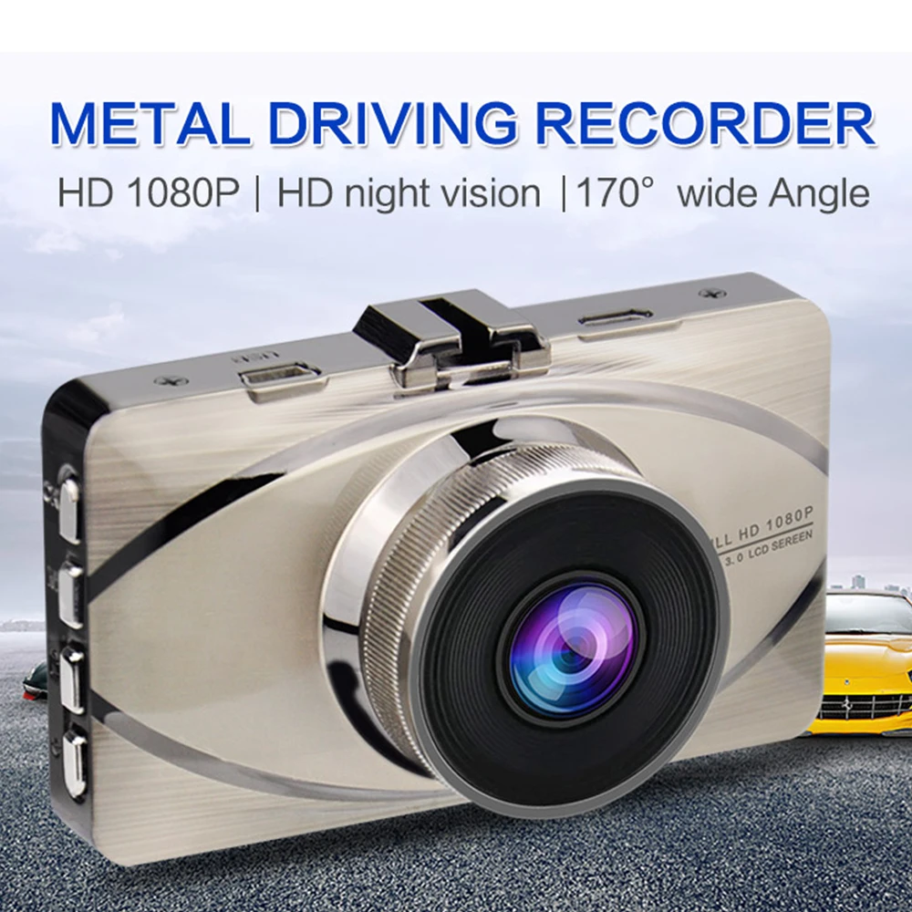 Автомобильный видеорегистратор 3 0 дюймов камера Full HD 1080P HDMI 170 градусов G-sensor авто
