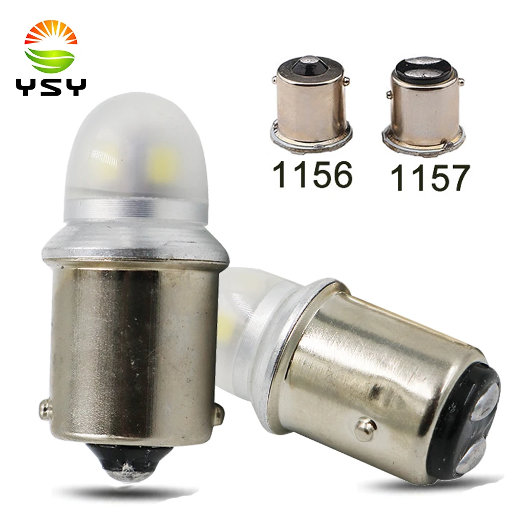 

YSY 1156 led car Bulb 2835 5smd p21w ba15s 1157 bay15d P21/5W S25 white DRL Reverse Brake Turn Signal lamp Vehicle Lights 20X