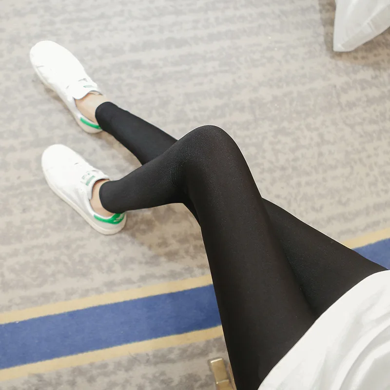 2017 Для женщин черные блестящие Леггинсы для пикантные узкие высокая