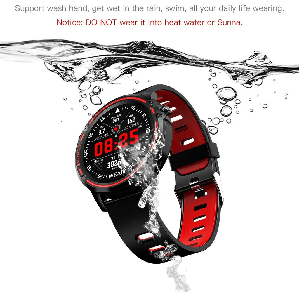 L8 Смарт часы для мужчин IP68 водонепроницаемый Reloj Hombre режим SmartWatch с ЭКГ PPG кровяное давление сердечного ритма спортивные фитнес часы#25