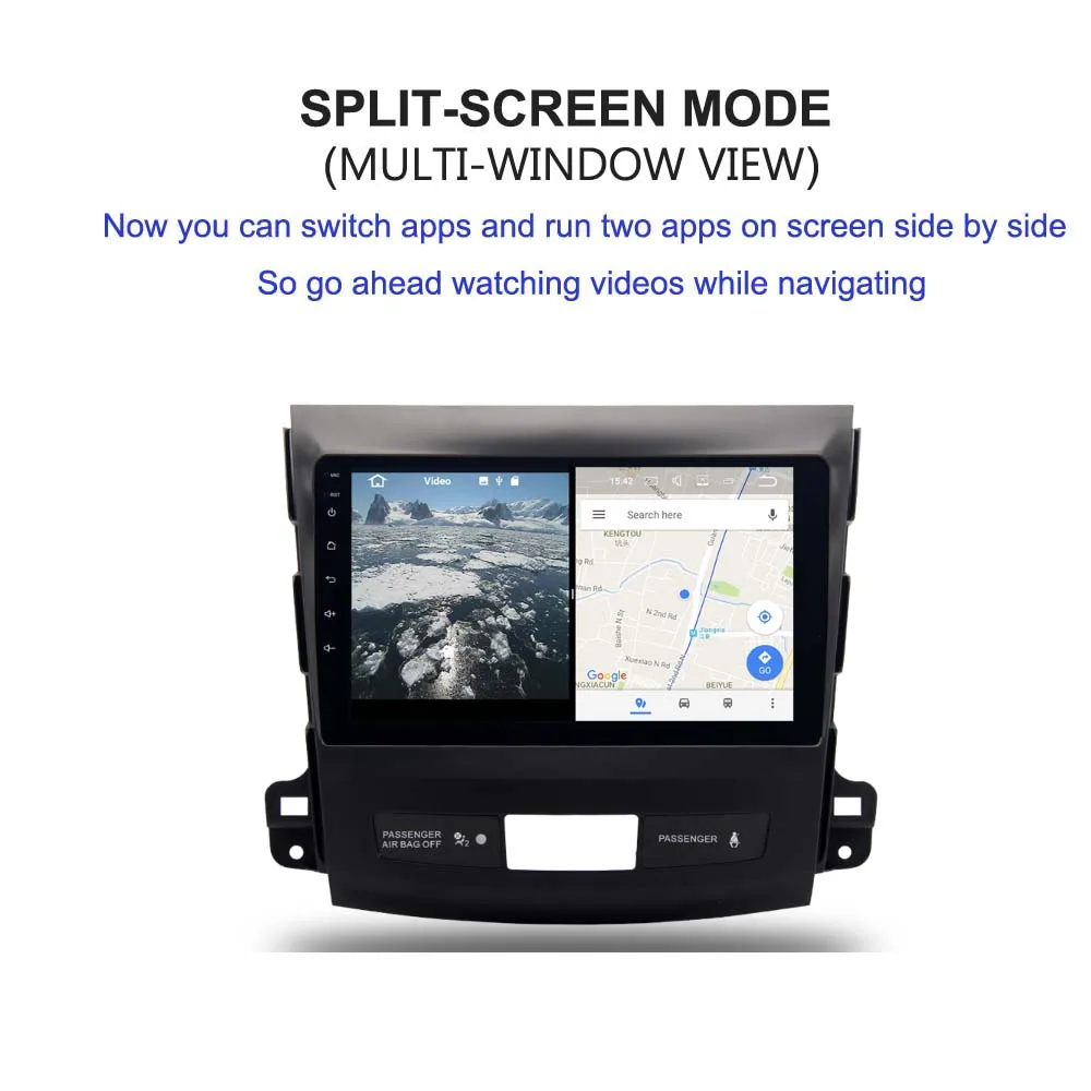 " ips 1Din Автомагнитола Android 8,0 для Mitsubishi Outlander мультимедиа 2007 2008 2009 2010 2011 gps навигация Авто Стерео Canbus