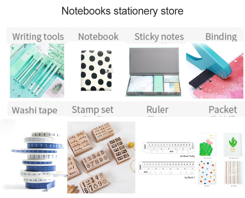 Notever Memphis серии notebook s и Journals индексные страницы планировщик разделители для Filofax спиральная тетрадь школьные и офисные принадлежности