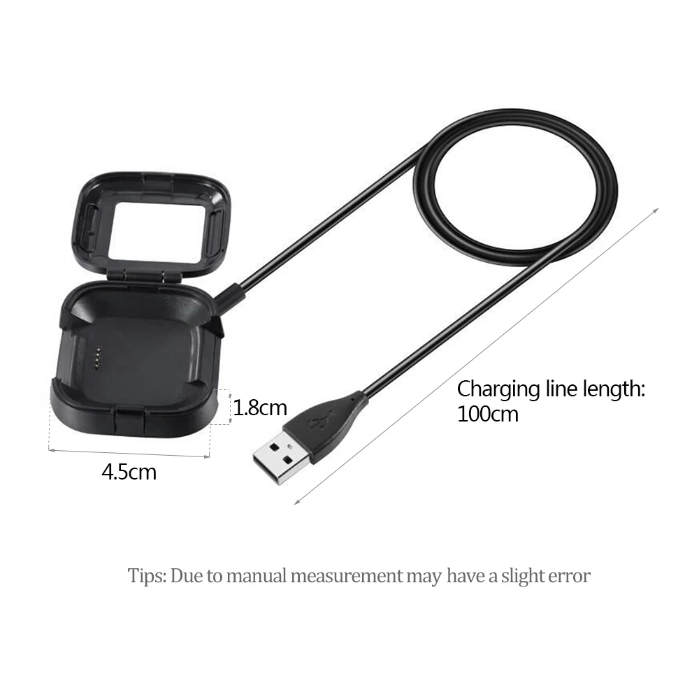 USB кабель для зарядки провода зарядное устройство кабели Fitbit Versa спортивные Смарт