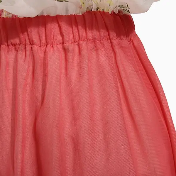Chiffon Sundress Women Flower Sleeveless Mini Jumper Dress Pink lovely women summer dresses | Женская одежда