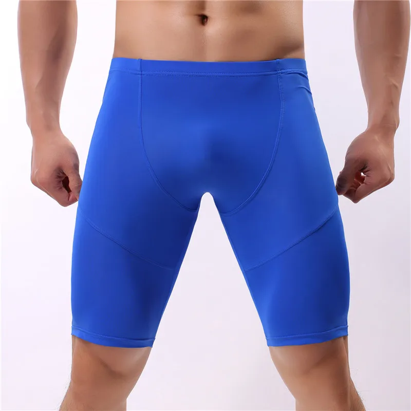 Мужские боксеры ледяные шелковистые мужские трусы нижнее белье тканые с