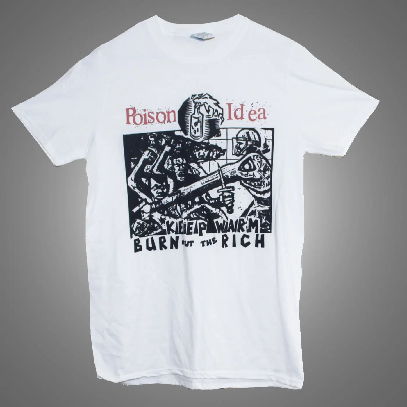 POISON IDEA T SHIRT Hardcore Punk Rock NOFX Minor Threat Band Graphic Tee Unisex | Мужская одежда