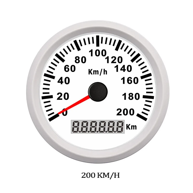 WW 200KMH Цифровой gps измеритель скорости 120 200 kmh красный светодиодный датчик скорости для Honda мотоцикла автомобиля лодки IP67 водонепроницаемый - Цвет: WW 200KMH