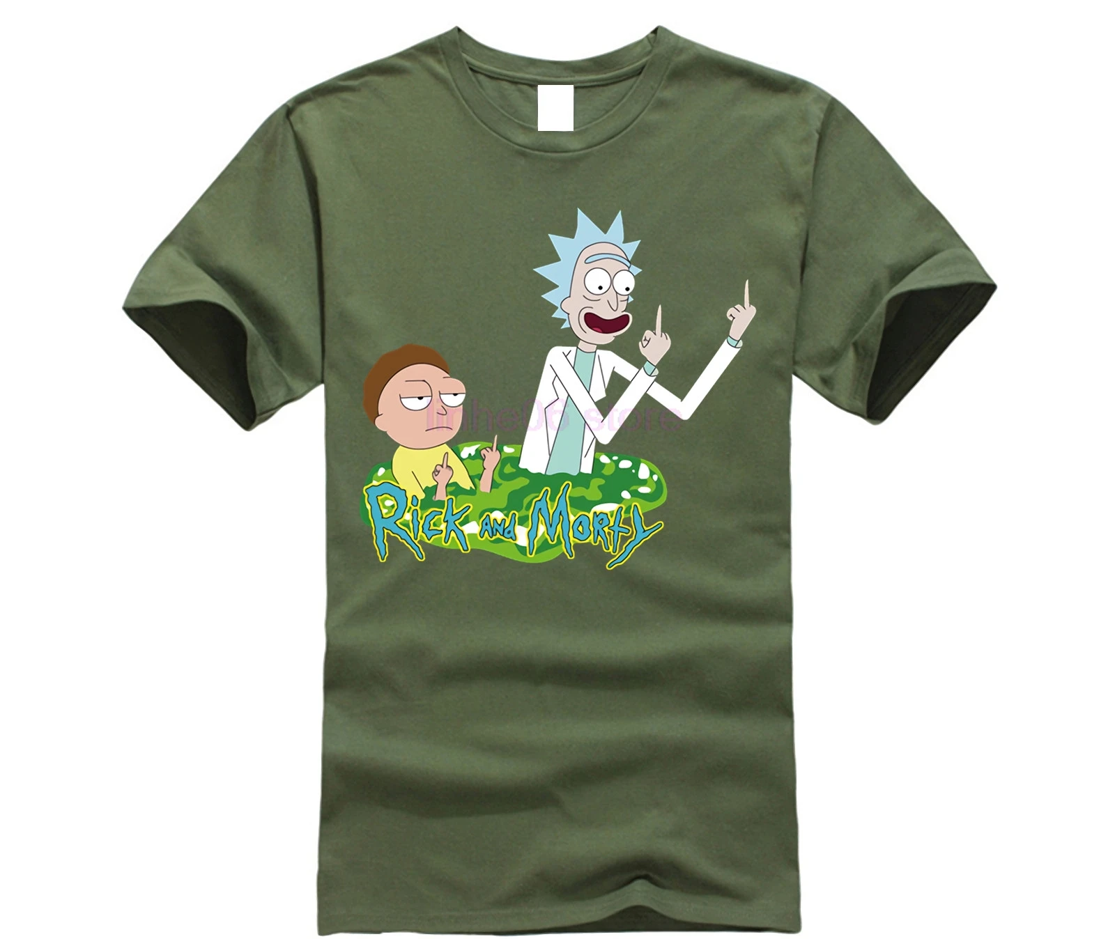 GILDAN TEEWINING Rick and Morty футболка для мужчин смешные мужские футболки летний топ