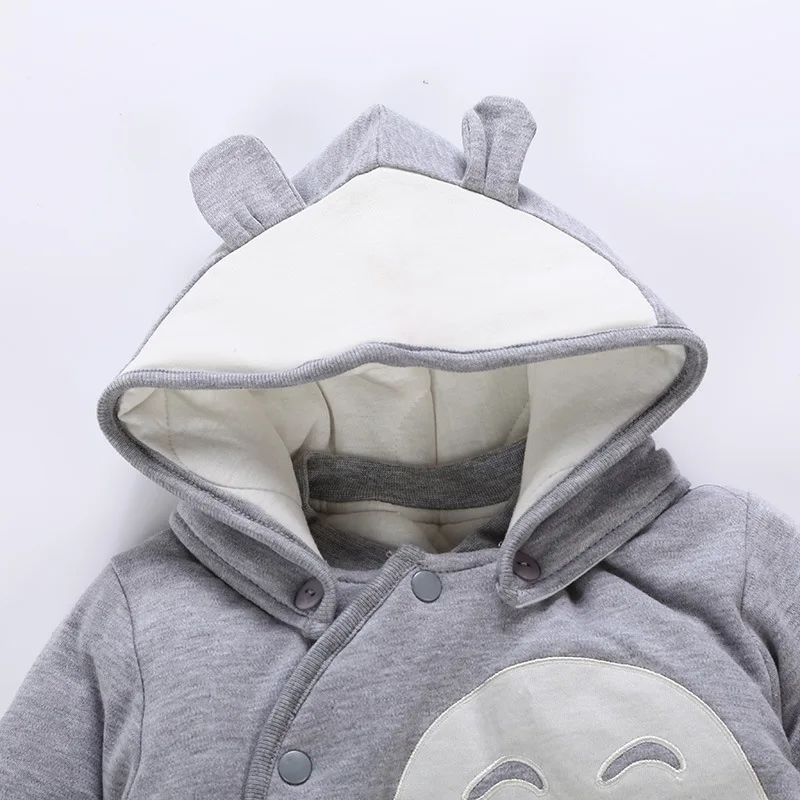 Для новорожденных Totoro/комбинезон для костюмированной вечеринки по японскому аниме детские хлопковые носки для девочек и мальчиков, с капюшоном цельная плотная одежда зимние Bebe костюмы