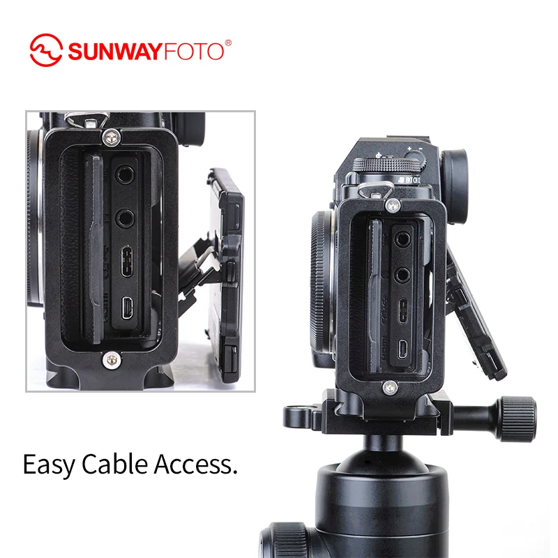 Головка штатива SUNWAYFOTO PFL-XT3 быстросъемная пластина для головки Fuji XT3 L-образная