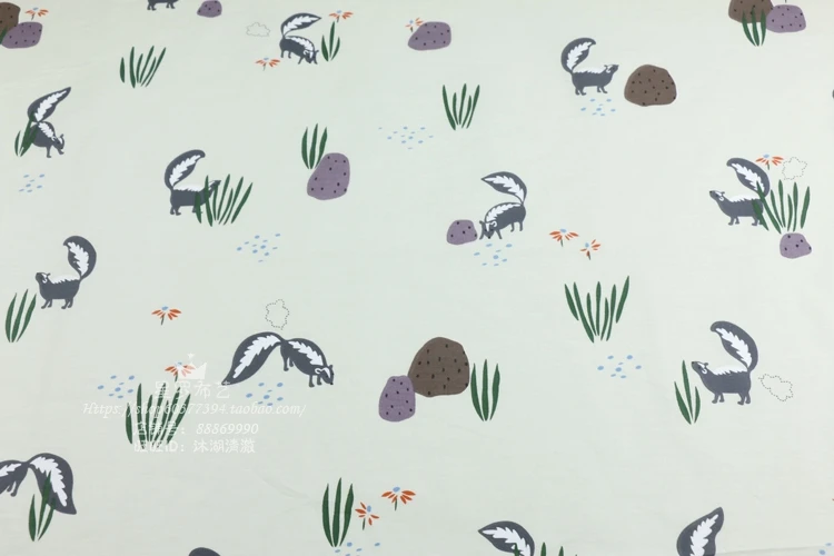 235x50 см саржевая хлопковая ткань DIY Детская одежда ткань сделать постельные принадлежности одеяло украшение дома 260 г/м