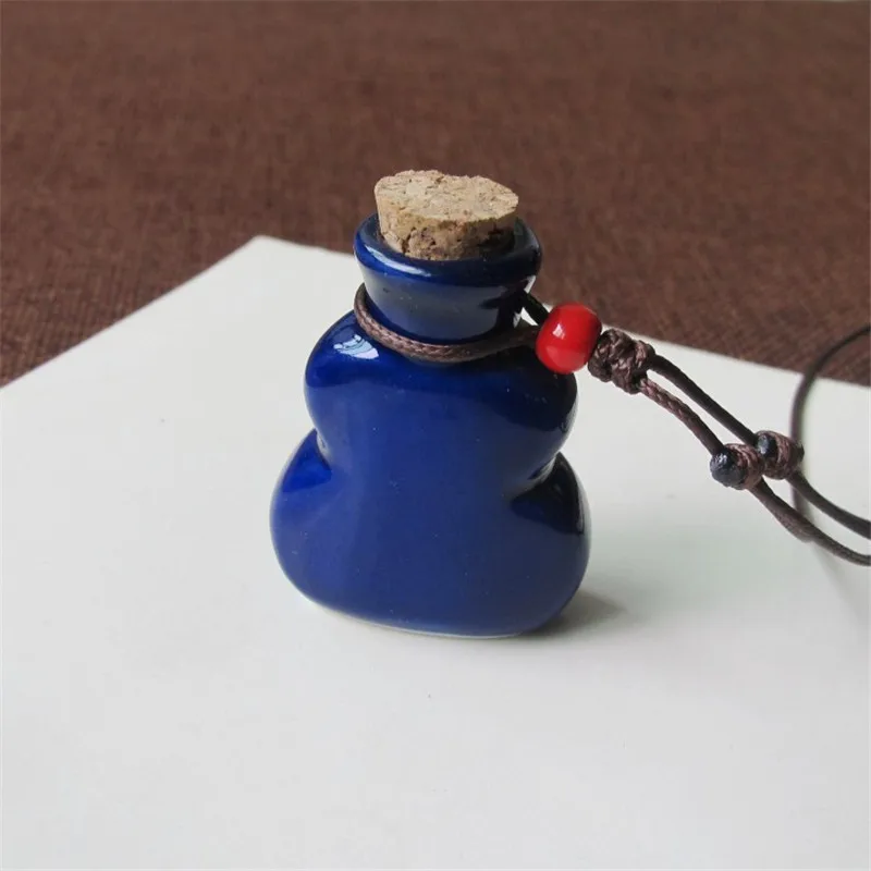 Brokenstone HOT Ceramic lovely Perfume Essence oil bottle Pendant Necklace for women jewelry trendy | Украшения и аксессуары