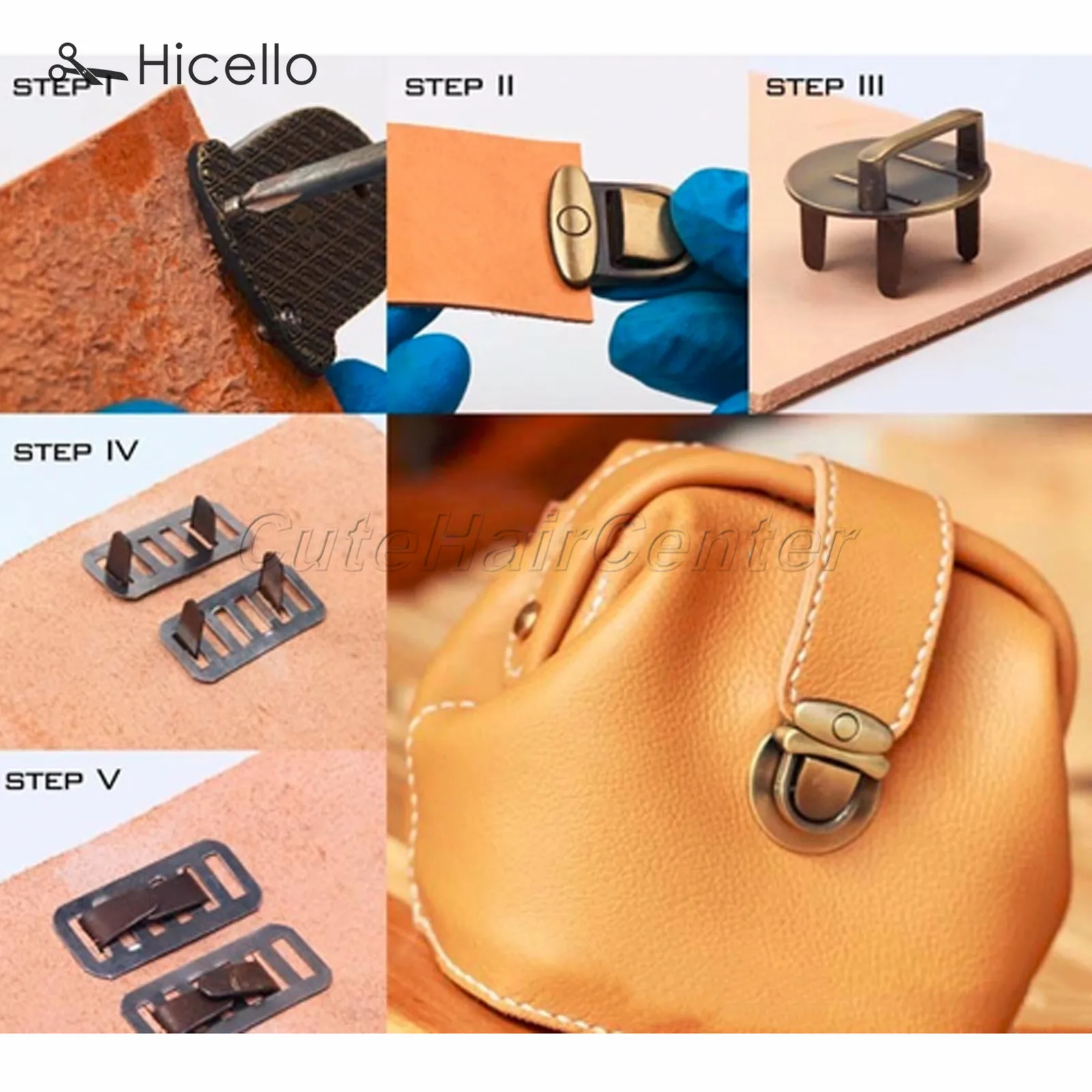 1 комплект сумка с замком и пряжкой металлическая застежка ручная работа для