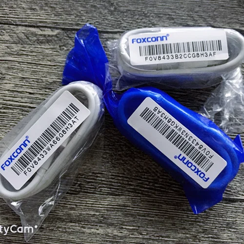 10 шт./лот 1 м/3 фута E75 5ic чип данных USB кабель зарядного устройства для Foxconn для iPhone 5/5S/6 6s 7 8 plus bule упаковка