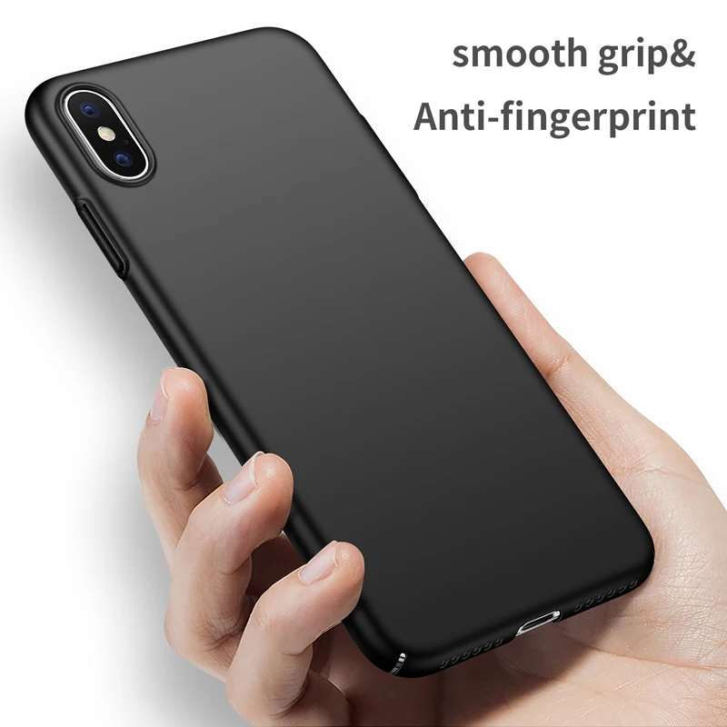 Чехол для iPhone XS Max жесткая задняя крышка из поликарбоната XR однотонные чехлы