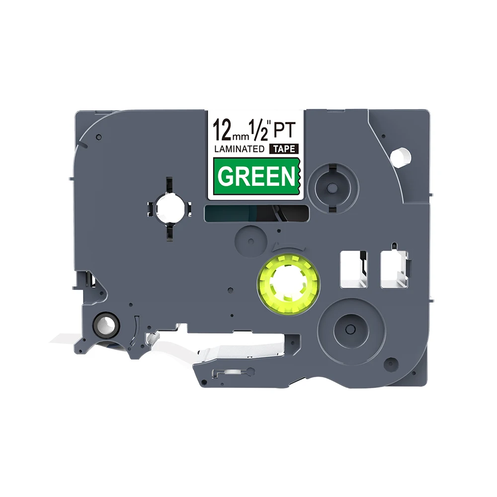 White-Green 1 шт. TZe-131 TZ2-131 ленты для этикеток PUTY 12 мм черный на прозрачных совместимых для PT200 D210 H110 E110 Brother P-Touch принтер для этикеток - Цвет: White-Green