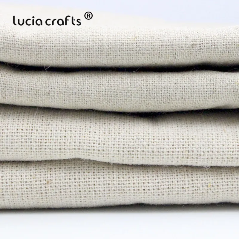 Lucia crafts 1 шт./лот 135*45 см/155 см* 50 см Ткань, натуральный цвет хлопок льняная ткань DIY Одежда ручной работы материалы CH0904