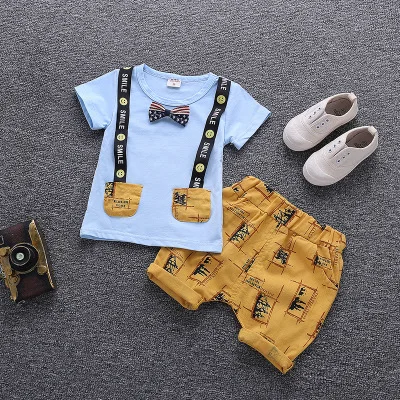 Boys' Clothing sets Summer Children Cartoon New Kids Cotton Cute Sets Baby Boy Outfit Costumes Set | Мать и ребенок