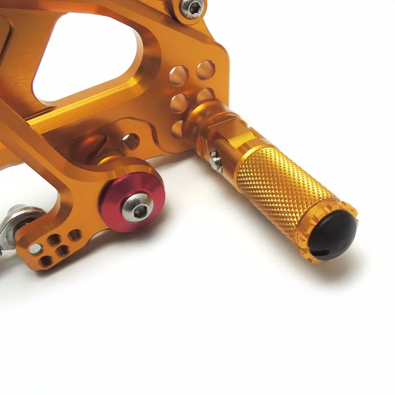 KEMiMOTO Регулируемая Rearset GSX-S1000 F ЧПУ алюминиевая подножка задний набор для SUZUKI GSX-S1000/F ABS