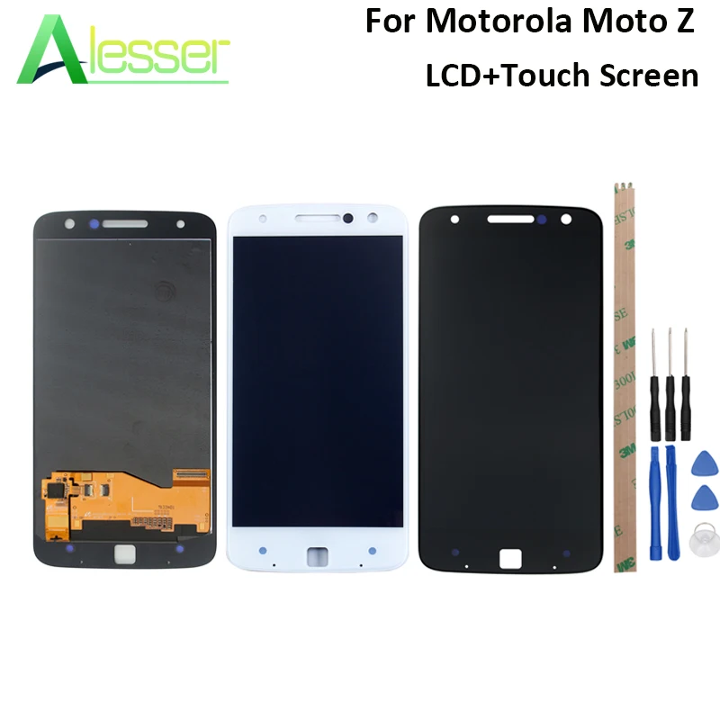 Alesser для Motorola Moto Z LCD XT1650 03 дисплей и сенсорный экран дигитайзер сборка сменный