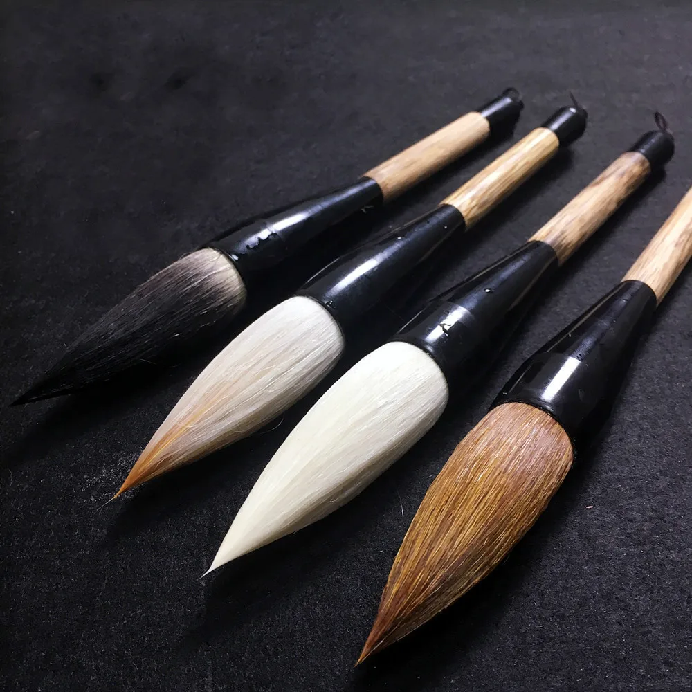 

High quality Chinese traditional calligraphy brush pen hopper-shaped brush woolen/weasel/bear/multiple writing painting supply