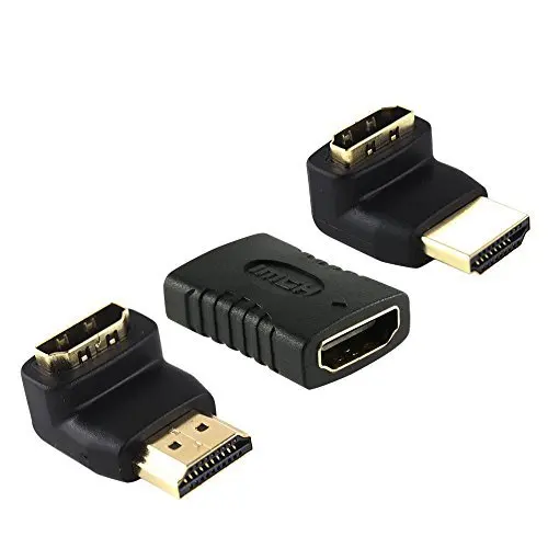 

Комплект адаптеров HDMI-совместимый переходник мама-мама и HDMI-совместимые Угловые адаптеры 90/270 градусов папа-мама 3 шт./лот