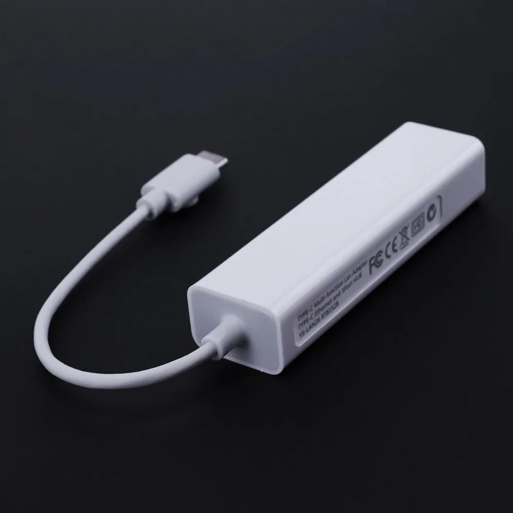 10 Гбит/с USB 3 1 Type C концентратор порт сплиттер Тип к RJ45 сетевой кабель адаптер шнура