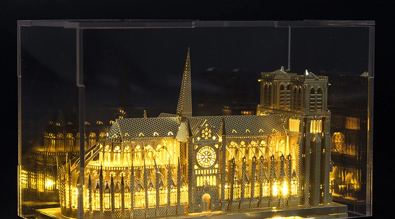 Notre Dame 3D взрослые головоломки ночные светильники светодиодные лампы свадебные украшения Новинка подарки мини красочные DIY спальня домашний декор статус