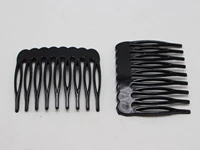 50 black plastic smooth hair clips side combs pin magic grip hair pin 46mm