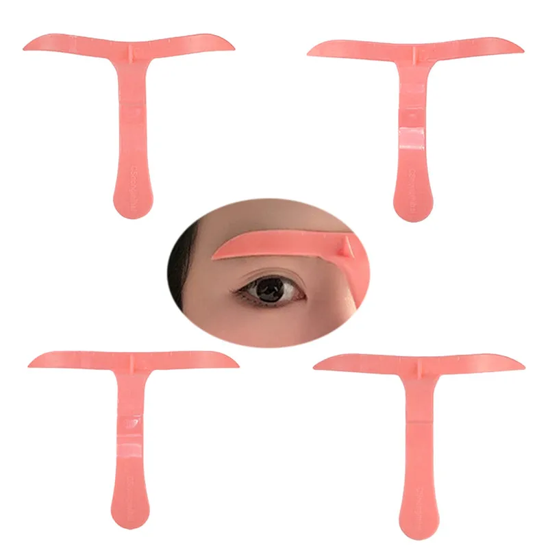 Новый 4 шт./компл. мерный микроблейдинг формирователь бровей Шаблон трафарет