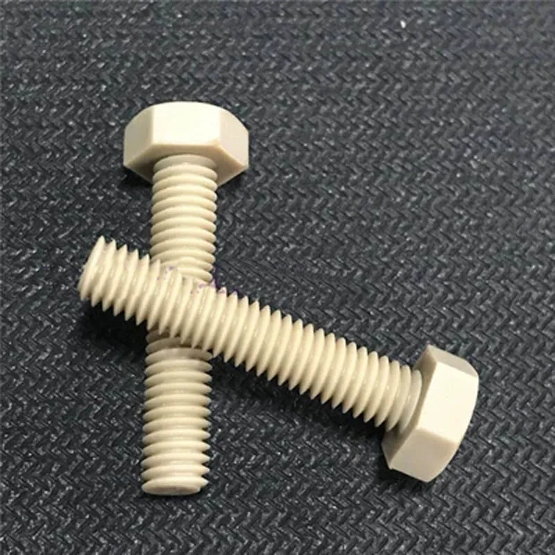 

2pcs M3 High temperature resistant screw Peek screws Hexagon bolt Corrosion protection High strength bolts 6mm-25mm Length