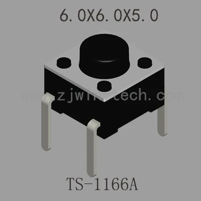 30 шт. 6x6x5 мм 4PIN DIP мгновенный быстродействующий кнопочный переключатель