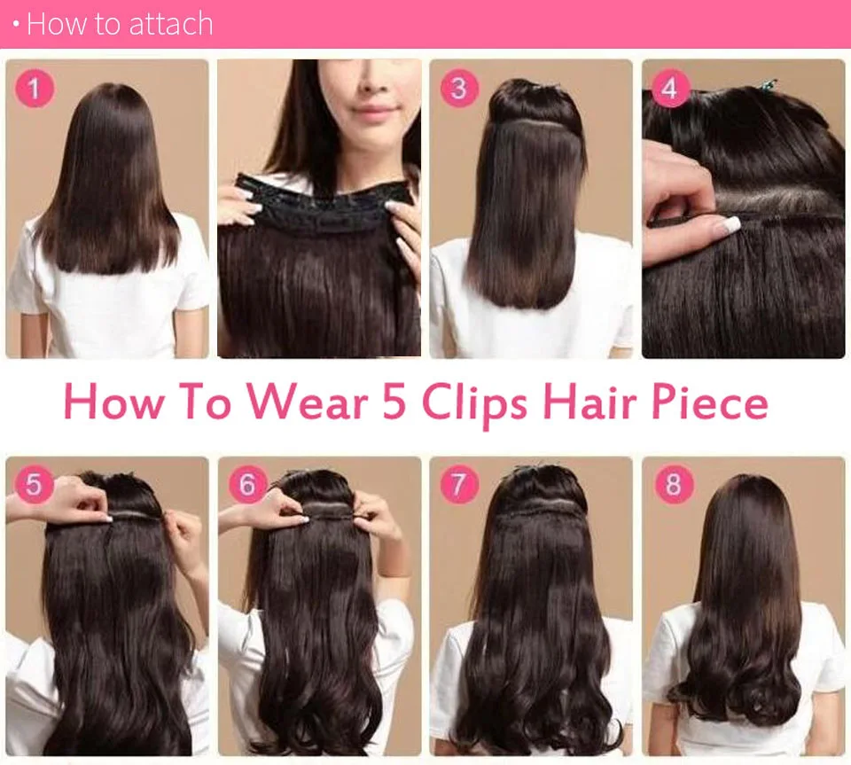 ZZHAIR 80 г 100 г 1" 18" 2" Искусственные волосы одинаковой направленности волос один кусок набор 5 зажимов в человеческие волосы для наращивания 1 шт Натуральные Прямые