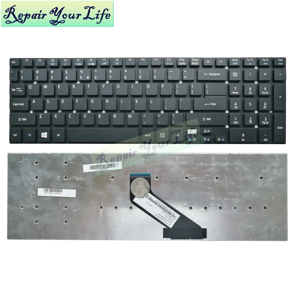 

English laptop keyboard for Acer Aspire 5755 5755G 5830 5830T 5830TG V3-571g V3-551 V3-531 572 US qwerty computer keyboards New