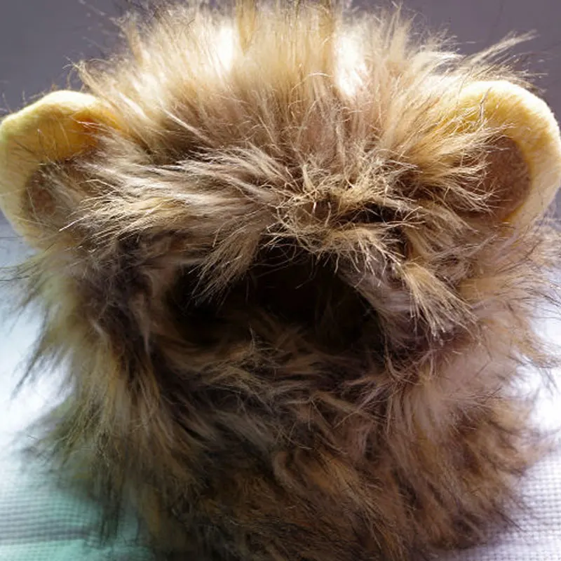 Осень-зима Забавный милый костюм для питомца парик с львиной гривой собаки кошки