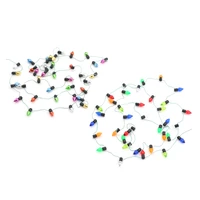 1m fine new arrival dollhouse miniature a string of multi coloured plastic christmas lights