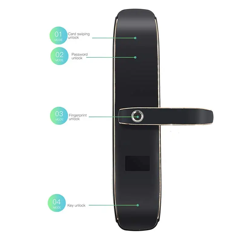 Умный дверной замок сенсорный цифровой экран отпечатков пальцев анти с