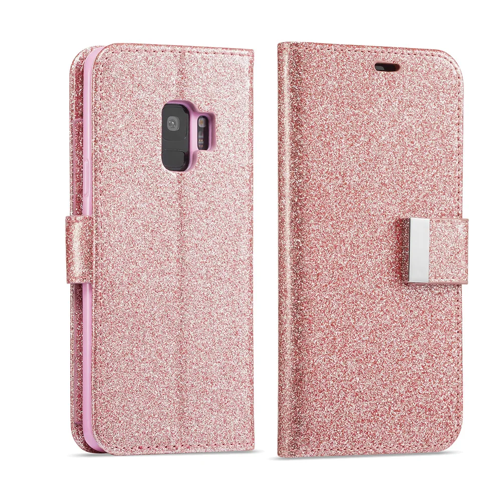 Bling кожаный бумажник чехол для samsung A3 A5 J3 J5 кошелек для A6 A7 A8 J6 J4 Plus ЕС подставки кнопка Капа
